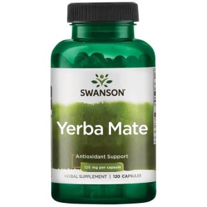 Yerba Mate 125 мг 120 капсули | Swanson Yerba Mate 125 мг 120 капсули | Swanson