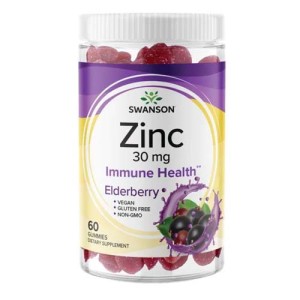 Zinc Immune Health 30 мг 60 таблетки черен бъз | Swanson