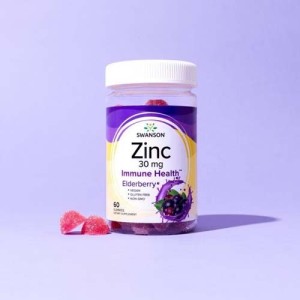 Zinc Immune Health 30 мг 60 таблетки черен бъз | Swanson