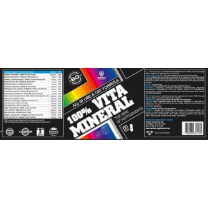 100% Vita Mineral / All in One a Day Formula - 60 капсули | SWEDISH Supplements