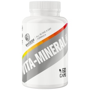 100% Vita Mineral / All in One a Day Formula - 60 капсули | SWEDISH Supplements