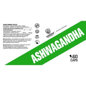 Ashwagandha Extract 400 mg - 60 капсули | SWEDISH Supplements