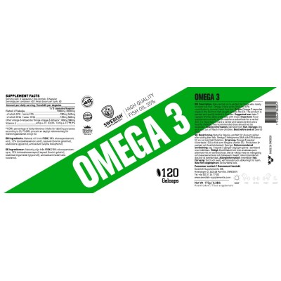 Be Smart - Omega 3 - 120 Гел капсули | SWEDISH Supplements Be Smart - Omega 3 - 120 Гел капсули | SWEDISH Supplements