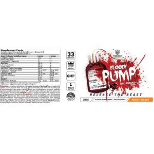 Bloody Pump / Stim-Free Nitro Expand System - Ананас с маракуя 300 г | SWEDISH Supplements