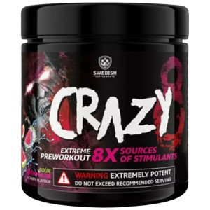 Crazy 8 / Extreme PreWorkout - Sour Watermelon Candy 260 г | SWEDISH Supplements