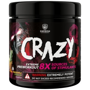 Crazy 8 / Extreme PreWorkout - Ананас с маракуя 260 г | SWEDISH Supplements