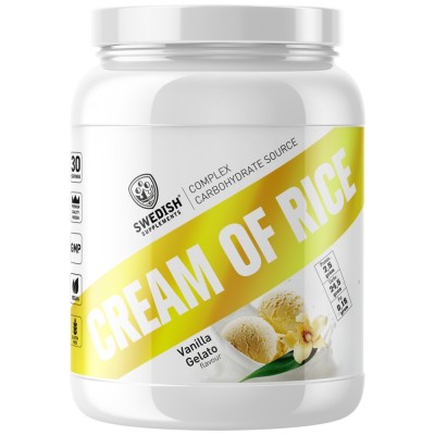 Cream of Rice | Complex Carbohydrate Source - Ванилов сладолед 1000 г | SWEDISH Supplements