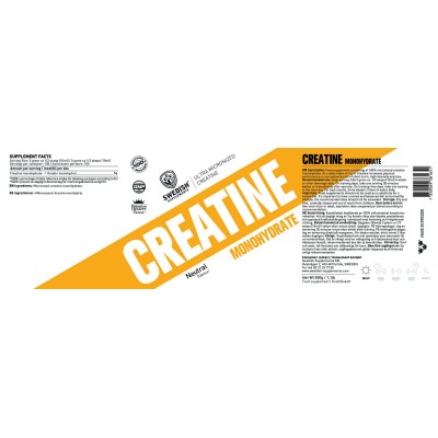 Creatine Monohydrate / Extra Micronized - 500 г | SWEDISH Supplements
