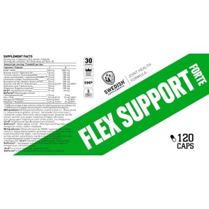 Flex Support Forte | with UC-II® - 120 капсули | SWEDISH Supplements