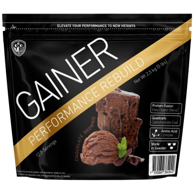 Gainer | Performance Rebuild - Шоколадово брауни 2500 г | SWEDISH Supplements