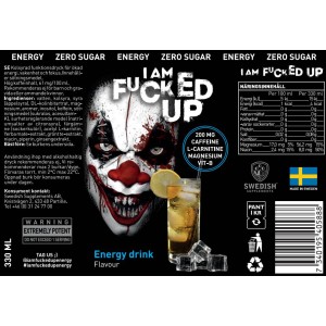 I am F#CKED UP JOKER | Energy Drink ~ Zero Sugar - Диня 330 мл | SWEDISH Supplements