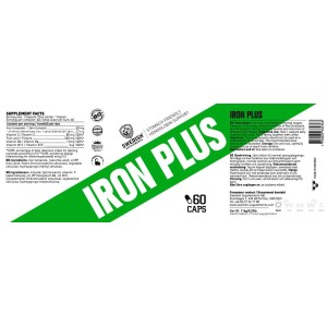 Iron Plus / with Vit C & Folic Acid / - 60 капсули | SWEDISH Supplements