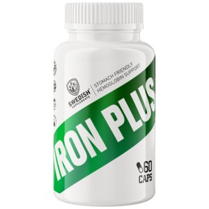 Iron Plus / with Vit C & Folic Acid / - 60 капсули | SWEDISH Supplements