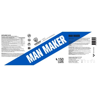 Man Maker - 150 капсули | SWEDISH Supplements