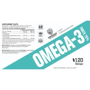 Omega-3 Forte | with 70% Omega-3 - 120 Гел капсули