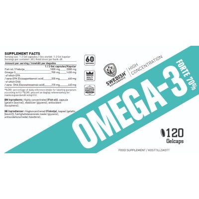 Omega-3 Forte | with 70% Omega-3 - 120 Гел капсули
