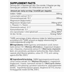 Slow Down | Relax & Antistress Formula - 90 капсули | SWEDISH Supplements