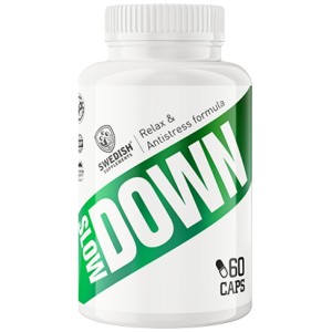 Slow Down | Relax & Antistress Formula - 90 капсули | SWEDISH Supplements
