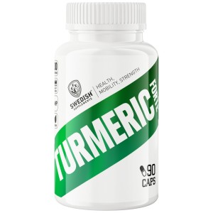 Turmeric Forte 500 mg | 95% Curcumin Extract with Black Pepper - 90 капсули | SWEDISH Supplements