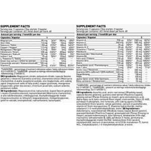 Vitamin Day Formula & Mineral Night Formula Complex - 2 x 120 капсули | SWEDISH Supplements