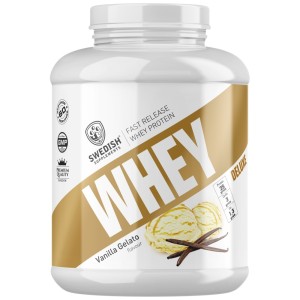 Whey Protein Deluxe - Ванилов сладолед 2000 г | SWEDISH Supplements