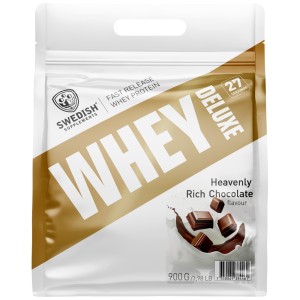 Whey Protein Deluxe - Шоколадов рай 900 г | SWEDISH Supplements
