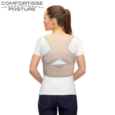 Comfortisse Posture коригиращ колан за правилна стойка Изправя стойката на тялото Намалява болките в ставите и гърба Достатъчно е използването му  дори за половин-един час на ден Олекотен и удобен Comfortisse Posture коригиращ колан за правилна стойка Изп