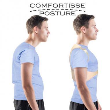 Comfortisse Posture коригиращ колан за правилна стойка Изправя стойката на тялото Намалява болките в ставите и гърба Достатъчно е използването му  дори за половин-един час на ден Олекотен и удобен Comfortisse Posture коригиращ колан за правилна стойка Изп