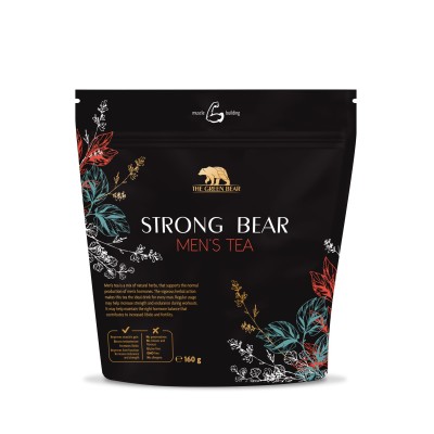 Strong Bear Mens Tea 160 гр | The Green Bear За увеличаване на силата и издръжливостта по време на физическо натоварване За насърчаване на тонуса, жизнеността и сексуалното здраве Добро средство за покач Strong Bear Mens Tea 160 гр | The Green Bear За уве