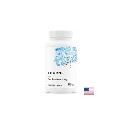 Цинк (пиколинат) 15 mg, 60 капсули | Thorne Research Цинк (пиколинат) 15 mg, 60 капсули | Thorne Research
