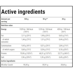 Casein 100 Slow Digesting Protein Ванилия 600 грама