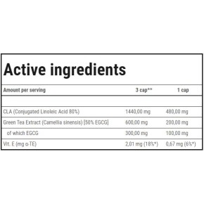 CLA + Green Tea 180 Гел капсули CLA + Green Tea 180 Гел капсули