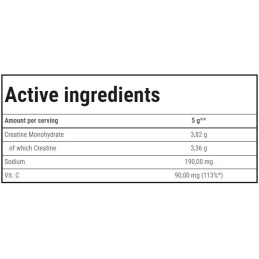 Creatine Monohydrate Powder Плодов Пунш 300 грама Creatine Monohydrate Powder Плодов Пунш 300 грама