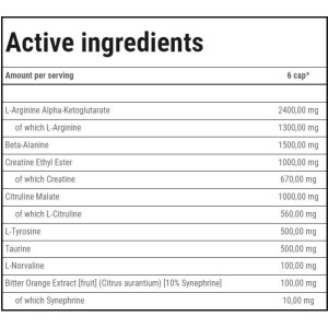 Nitrobolon Platinum Caps | Complete Pre-Workout Formula - 120 капсули | Trec Nutrition