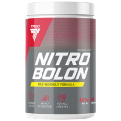 Nitrobolon | Stimulant-Free Pre-Workout - Тропически пунш 600 г | Trec Nutrition Nitrobolon | Stimulant-Free Pre-Workout - Тропически пунш 600 г | Trec Nutrition