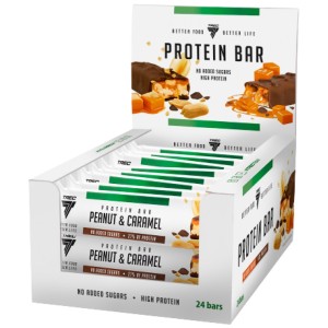 Protein Bar 30% | No Added Sugars - Фъстъчено масло с карамел 24 x 46 грама