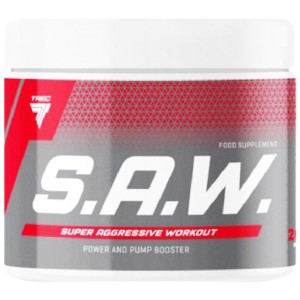 S.A.W. Powder | Super Aggressive Pre-Workout - Диви плодове 200 г | Trec Nutrition