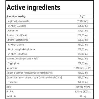 Sleep-ER Powder | Perfect Night Formula - Лимон 225 г | Trec Nutrition