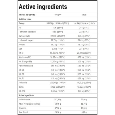 Solid Mass | Hardcore Gainer Formula - Шоколад 3000 г | Trec Nutrition