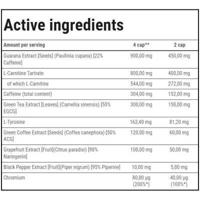 Thermo Fat Burner Max | Strong Extracts - 120 капсули | Trec Nutrition