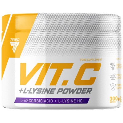 Vitamin C + L-Lysine Powder - 300 г | Trec Nutrition Vitamin C + L-Lysine Powder - 300 г | Trec Nutrition