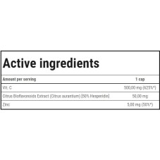 Vit.C Strong 500 | Vitamin C 500 mg - 100 капсули | Trec Nutrition