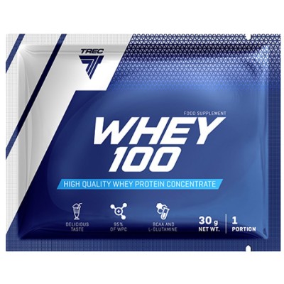 Whey 100 | High Quality Whey Protein Concentrate with Immuno Shield - Ванилия 30 г | Trec Nutrition