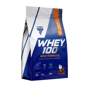 Whey 100 | High Quality Whey Protein Concentrate with Immuno Shield - Двоен шоколад 700 г | Trec Nutrition