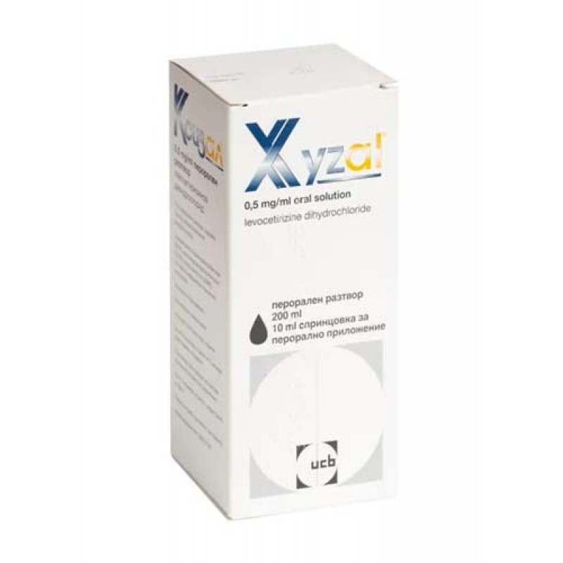 Xyzal перорален разтвор 0.5 мг/мл 200 мл | UCB Farchim