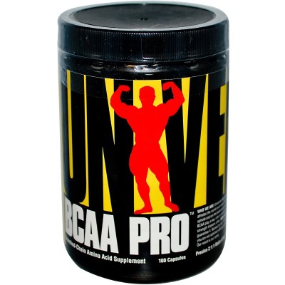 BCAA PRO 100 капсули I Universal Nutrition За увеличаване на силата и мускулната издръжливост Предпазва от разрушаване на мускулната тъкан Подпомага синтезирането на белтъчини и уголемяване на мускулите Съ BCAA PRO 100 капсули I Universal Nutrition За уве
