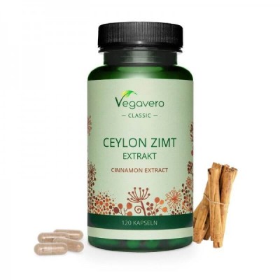 Ceylon Cinnamon Extract 120 капсули | Vegavero Ceylon Cinnamon Extract 120 капсули | Vegavero