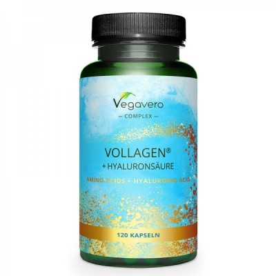 Vollagen Amino Acids + Hyaluronic Acid 120 капсули | Vegavero