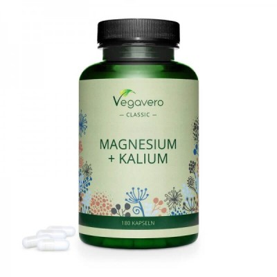 Magnesium + Potassium 180 капсули | Vegavero Magnesium + Potassium 180 капсули | Vegavero