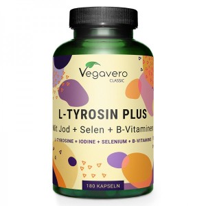 L-Tyrosine Plus 180 капсули | Vegavero